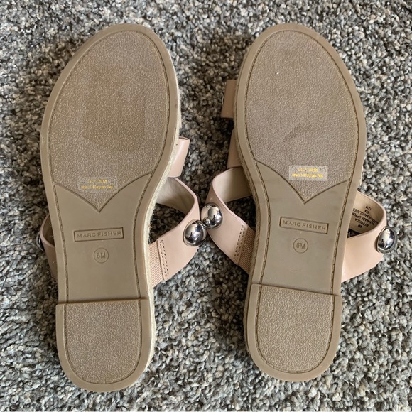 Marc Fisher Prisca Ball Studded Espadrilles Sandals Size 6 - Picture 9 of 10